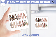 Square Magnet | Mothers Day | Flowers, Mom Product Image 1