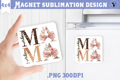 Square Magnet | Mothers Day | Flowers, Mom Product Image 1