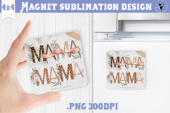 Square Magnet | Mothers Day | Flowers, Mom Product Image 1