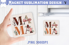 Square Magnet | Mothers Day | Flowers, Mom Product Image 1