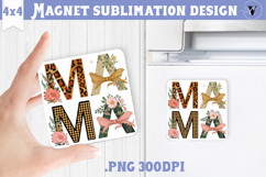 Square Magnet | Mothers Day | Flowers, Mom Product Image 1