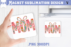 Square Magnet | Mothers Day | Flowers, Mom Product Image 1