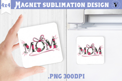 Square Magnet | Mothers Day | Flowers, Mom Product Image 1
