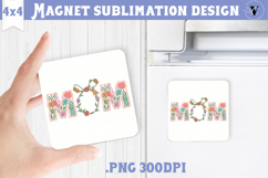 Square Magnet | Mothers Day | Flowers, Mom Product Image 1