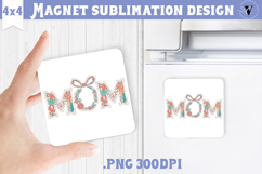 Square Magnet | Mothers Day | Flowers, Mom Product Image 1