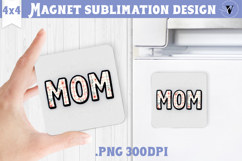 Square Magnet | Mothers Day | Flowers, Mom Product Image 1