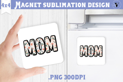 Square Magnet | Mothers Day | Flowers, Mom Product Image 1