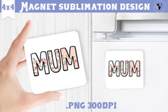 Square Magnet | Mothers Day | Flowers, Mom Product Image 1