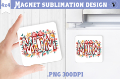 Square Magnet | Mothers Day | Flowers, Mom Product Image 1