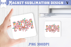 Square Magnet | Mothers Day | Flowers, Mom Product Image 1