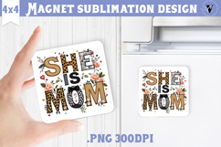 Square Magnet | Mothers Day | Flowers, Mom Product Image 1