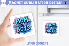 Square Magnet | Mothers Day | Flowers, Mom Product Image 1