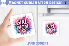 Square Magnet | Mothers Day | Flowers, Mom Product Image 1
