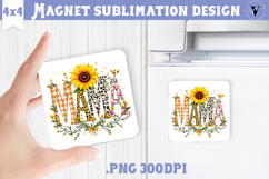 Square Magnet | Mothers Day | Flowers, Mom Product Image 1