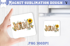 Square Magnet | Mothers Day | Flowers, Mom Product Image 1