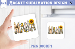 Square Magnet | Mothers Day | Flowers, Mom Product Image 1