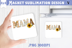 Square Magnet | Mothers Day | Flowers, Mom Product Image 1