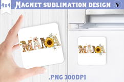 Square Magnet | Mothers Day | Flowers, Mom Product Image 1