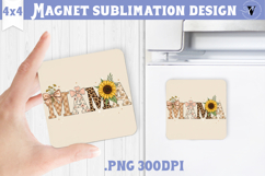 Square Magnet | Mothers Day | Flowers, Mom Product Image 1