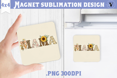 Square Magnet | Mothers Day | Flowers, Mom Product Image 1