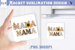 Square Magnet | Mothers Day | Flowers, Mom Product Image 1