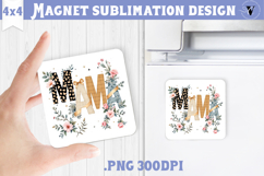 Square Magnet | Mothers Day | Flowers, Mom Product Image 1