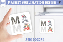 Square Magnet | Mothers Day | Flowers, Mom Product Image 1