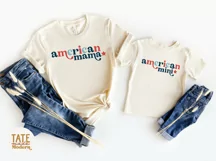 American mama & American mini SVG cut files - 4th of July Product Image 3