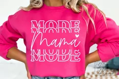 Mama Mode SVG - Mom Life Design - Trendy Mothers Day PNG Product Image 2