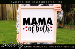 Mama of Both SVG for Cricut Mommy Mom Mothers Day T-shirt Product Image 6