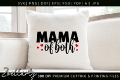 Mama of Both SVG for Cricut Mommy Mom Mothers Day T-shirt Product Image 4