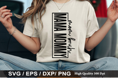Mama mommy mom bruh - Funny Mom Life SVG Design Product Image 1