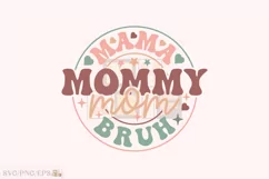 Mom Mama Mother’s Day SVG T-shirt Design, Mother’s Day SVG Product Image 1