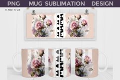 Mothers Day Mug Wrap | Mama Mug Sublimation Product Image 4