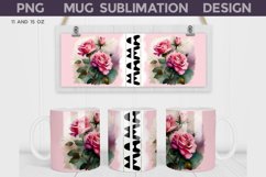 Mothers Day Mug Wrap | Mama Mug Sublimation Product Image 7