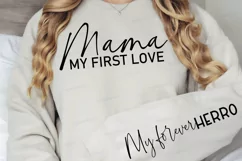Mama My First Love Sleeve SVG, Mother's Day SVG Design Product Image 2