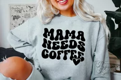 Mama Needs Coffee SVG - Mothers Day SVG - Funny Mom Retro Product Image 2