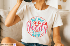 Mama Needs Wine Mother's Day SVG PNG Design Product Image 2