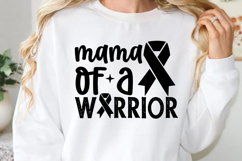 Mama of a warrior SVG, cancer awareness SVG Product Image 1