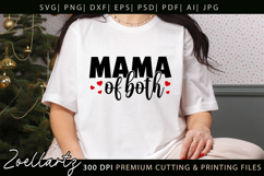 Mama of Both SVG for Cricut Mommy Mom Mothers Day T-shirt Product Image 3