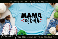 Mama of Both SVG for Cricut Mommy Mom Mothers Day T-shirt Product Image 9