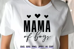 Mama Of Boys SVG - Boy Mom Shirt Design, Mothers Day Gift Product Image 1