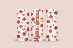 mama of drama mothers day skinny tumbler sublimation design for 20oz and 30oz skinny tumbler sublimation wrap