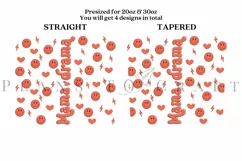 mama of drama mothers day skinny tumbler sublimation design for 20oz and 30oz skinny tumbler sublimation wrap