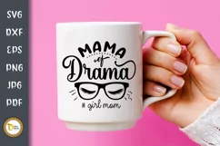 Mama Of Drama | Sarcastic Mom SVG Product Image 2
