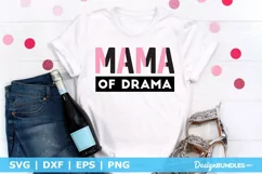 Mama Of Drama SVG | Funny Mother's Day SVG Cut File Product Image 1