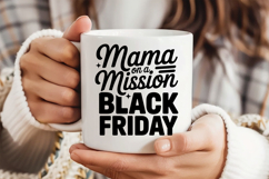 Mama On A Mission Black Friday SVG, Black Friday SVG Product Image 4