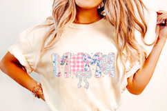 Preppy Mama Png, Floral Mama PNG, Mom PNG, Boho Mama PNG Product Image 2