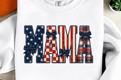 Mama Patchwork Letters PNG Product Image 1