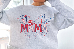 Mama USA 4th of July Patriotic Mommy Svg Product Image 2